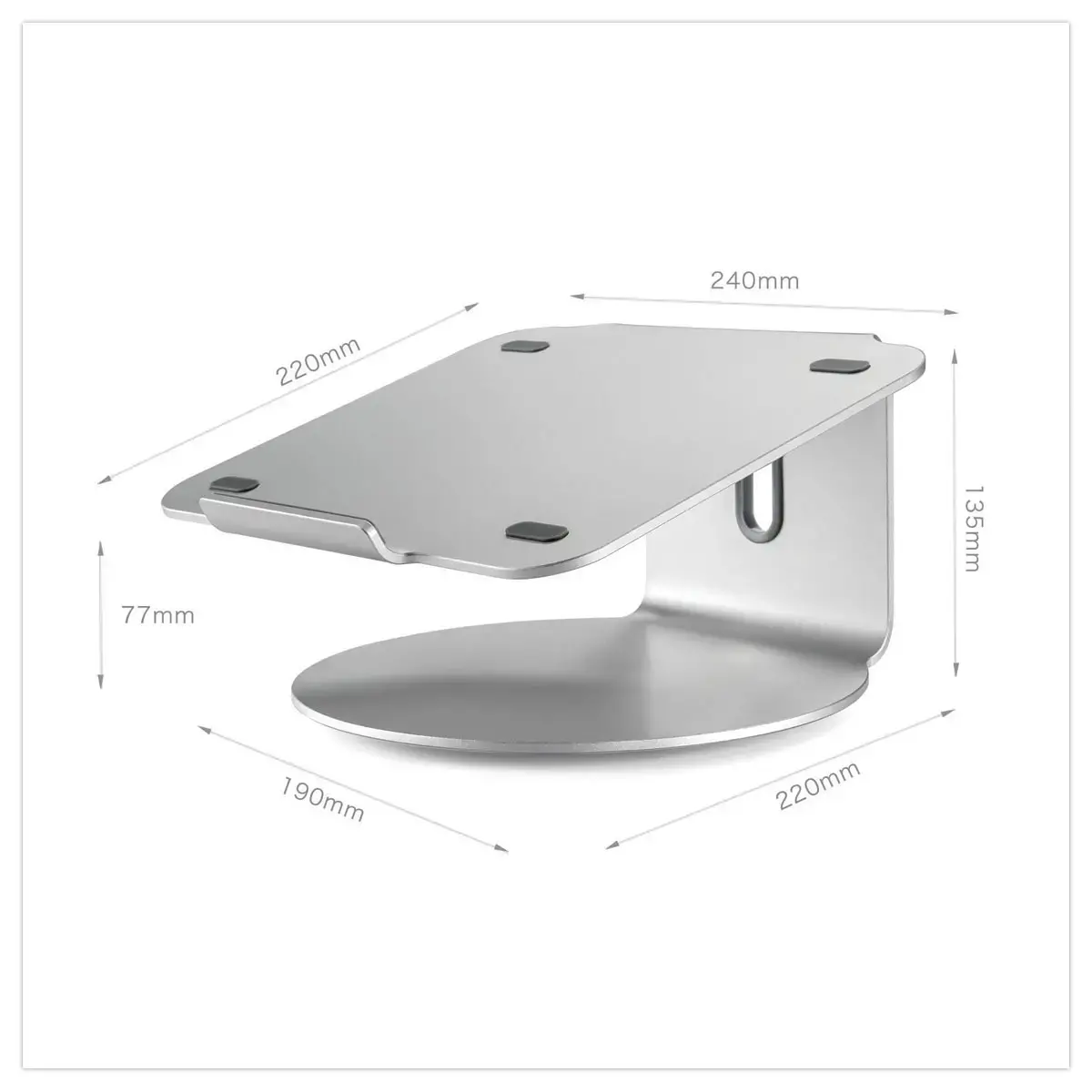 Support rotatif et ergonomique pour ordinateur portable 