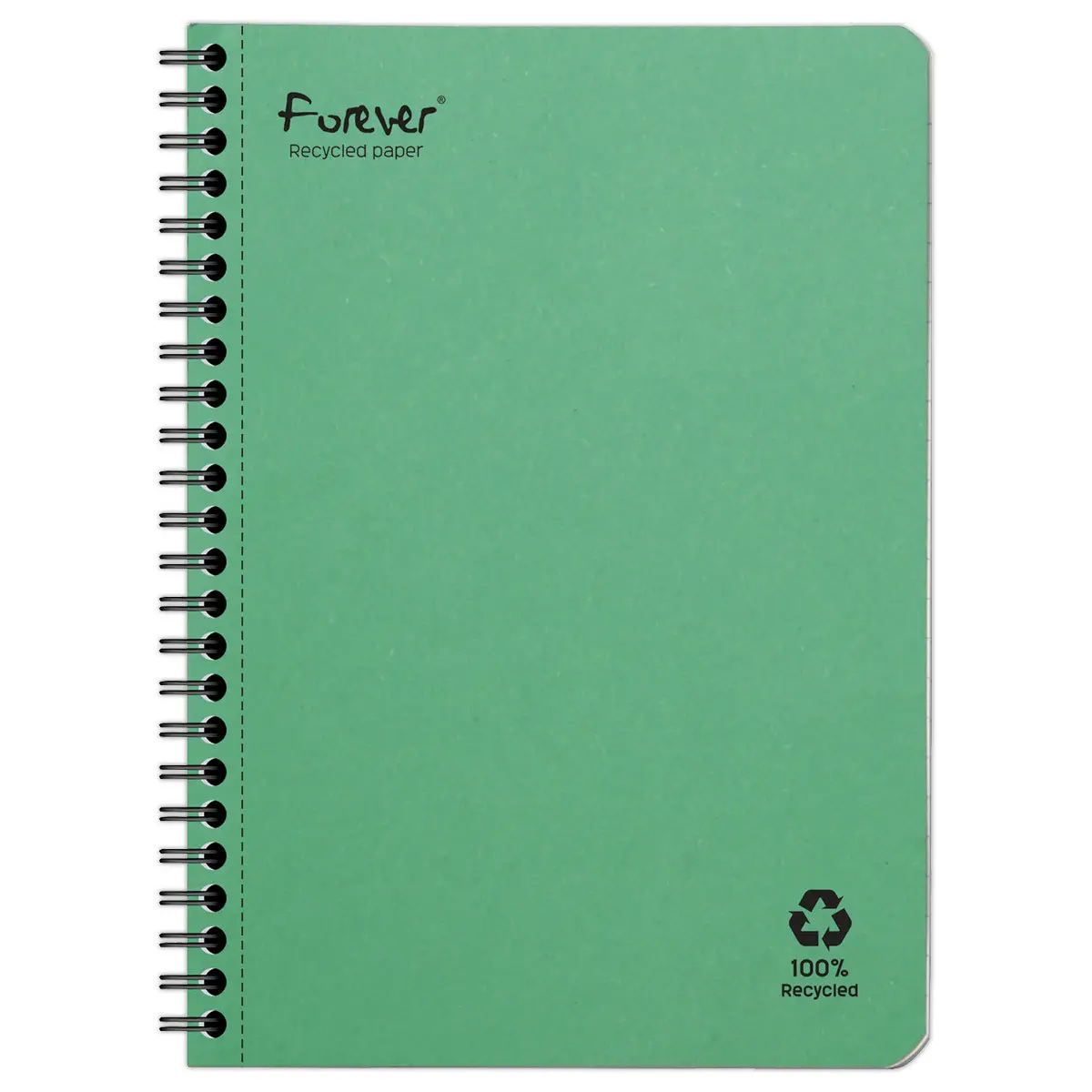 Cahier recyclé à spirales pages A5 5x5.