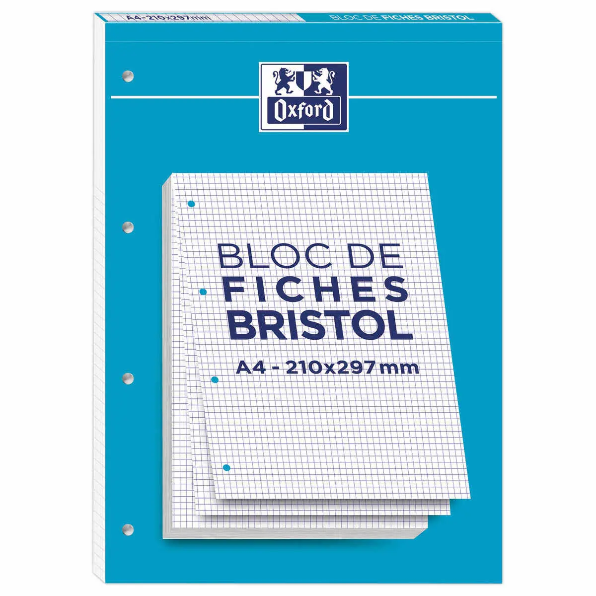 Bloc de fiches Bristol - A4 - 5x5 - OXFORD 