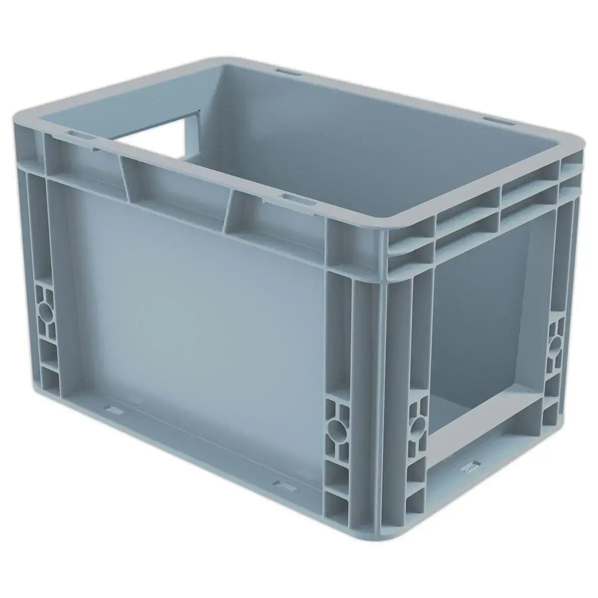 Bac picking avec ouverture large gris 7L