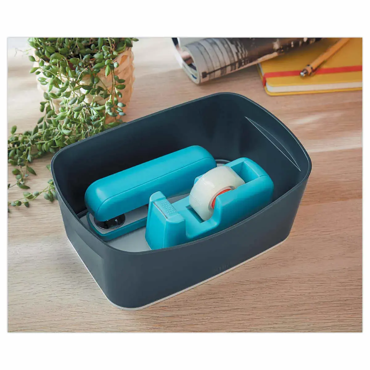 Bo&icirc;te de rangement sans couvercle MyBox Cosy - Gris - LEITZ 