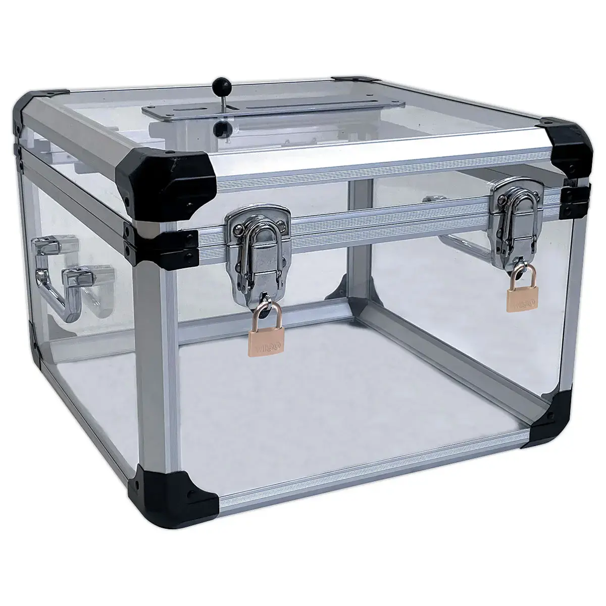 Urne en plexi transparent avec serrurede sécurité