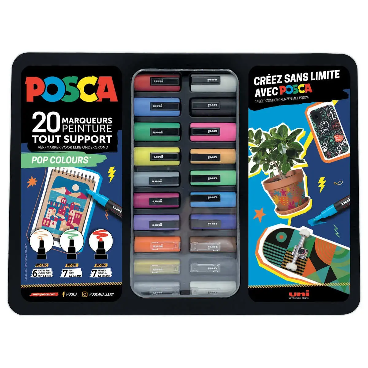20 Marqueurs peinture - POSCA 