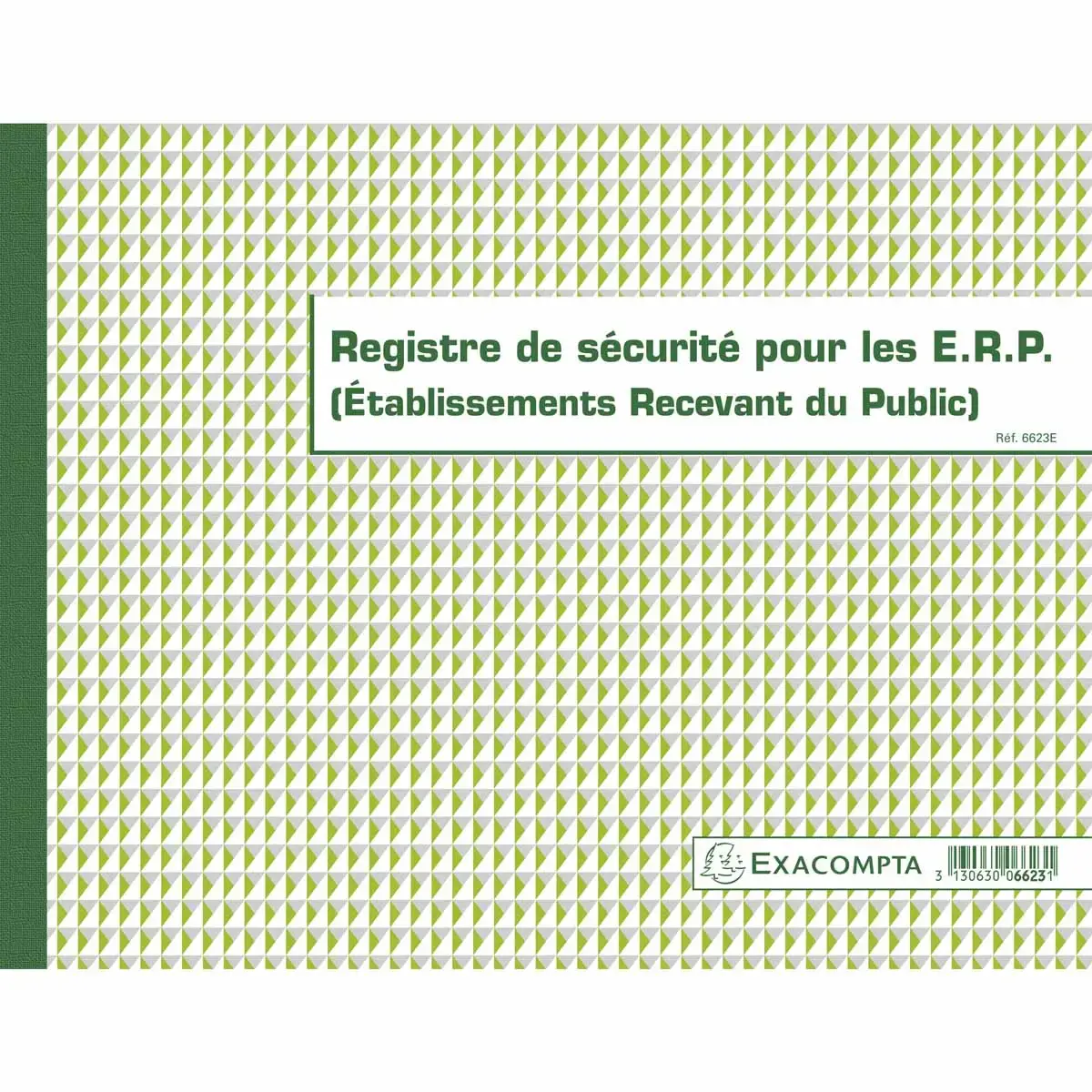 Registre de sécurité pour les ERP - 24x32 cm - EXACOMPTA