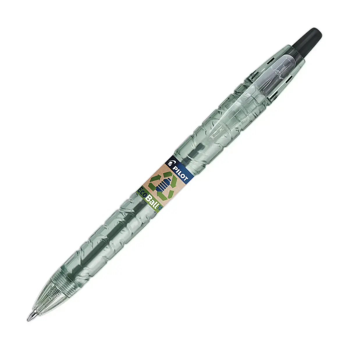 Stylo bille rechargeable B2P EcoBall - Pointe moyenne - Noir - Pilot