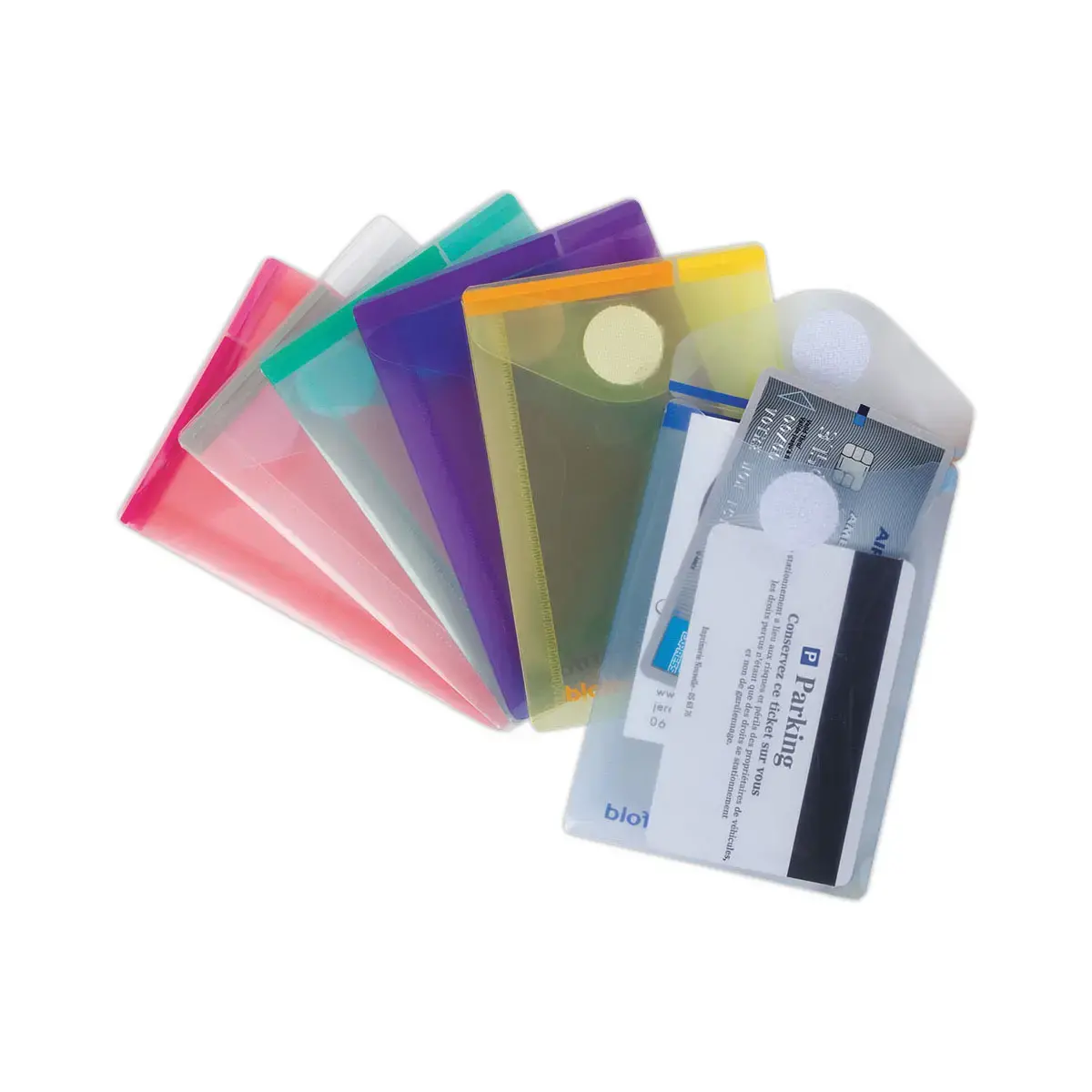 6 Pochettes fermeture velcro - 8 x 11,5 cm - TARIFOLD 