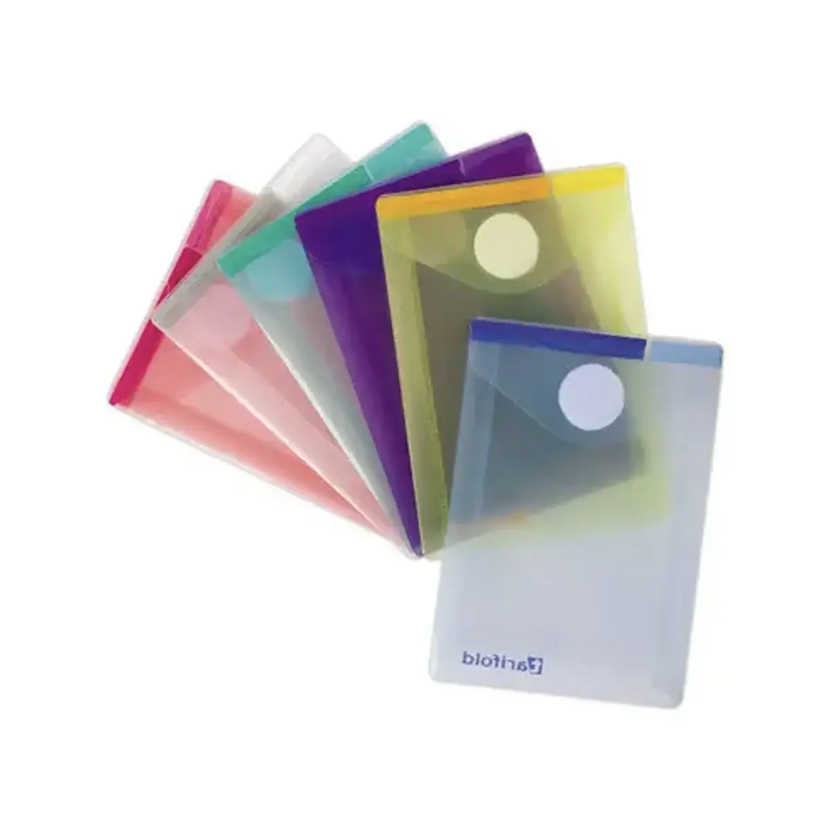 6 Pochettes fermeture velcro - 16x11 cm - TARIFOLD 