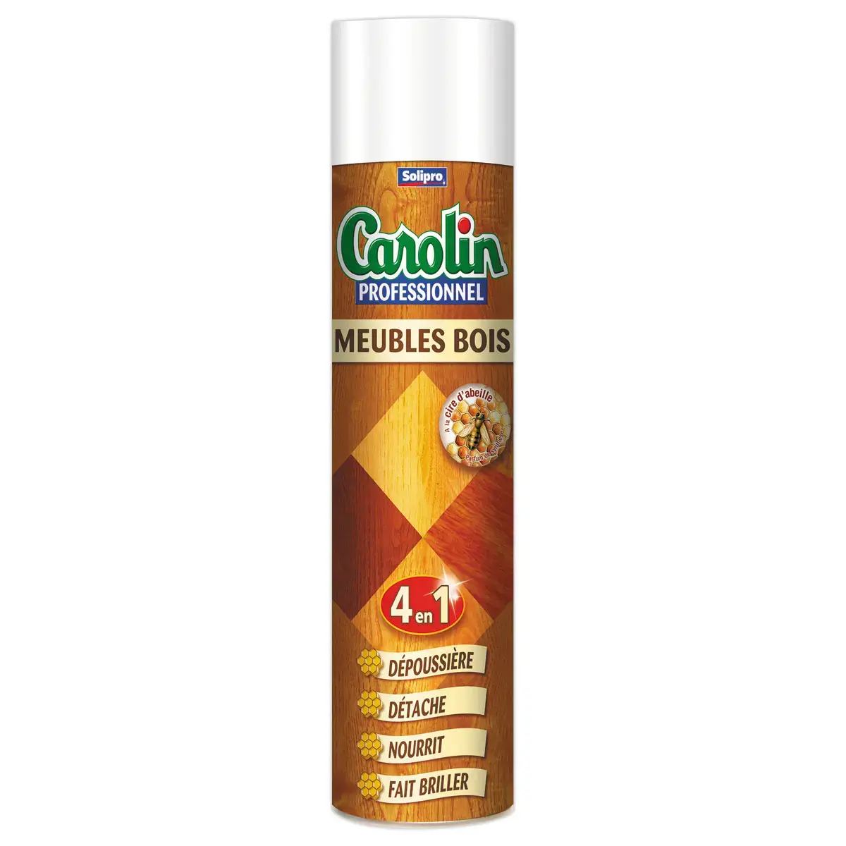Aérosol nettoyant et dépoussiérant bois - 750 ml - CAROLIN