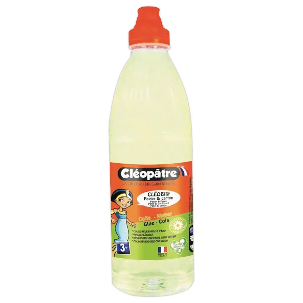 Colle liquide bleue lavable à l'eau - Cléopâtre - 1Kg