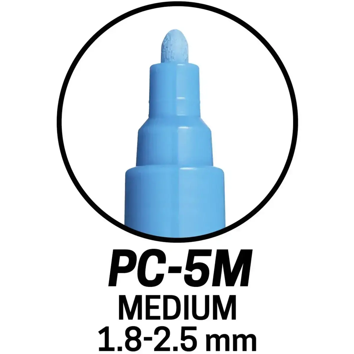 PC5M pointe ogive moyenne multi couleurs 