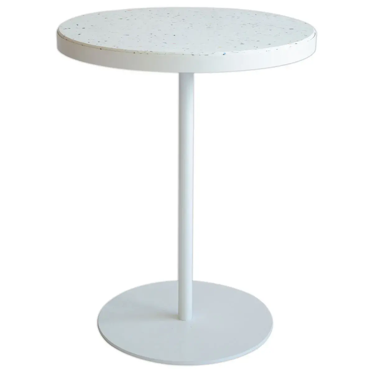Table haute H110 recyclée MAHAUT ø64mm décor FLOREAL
