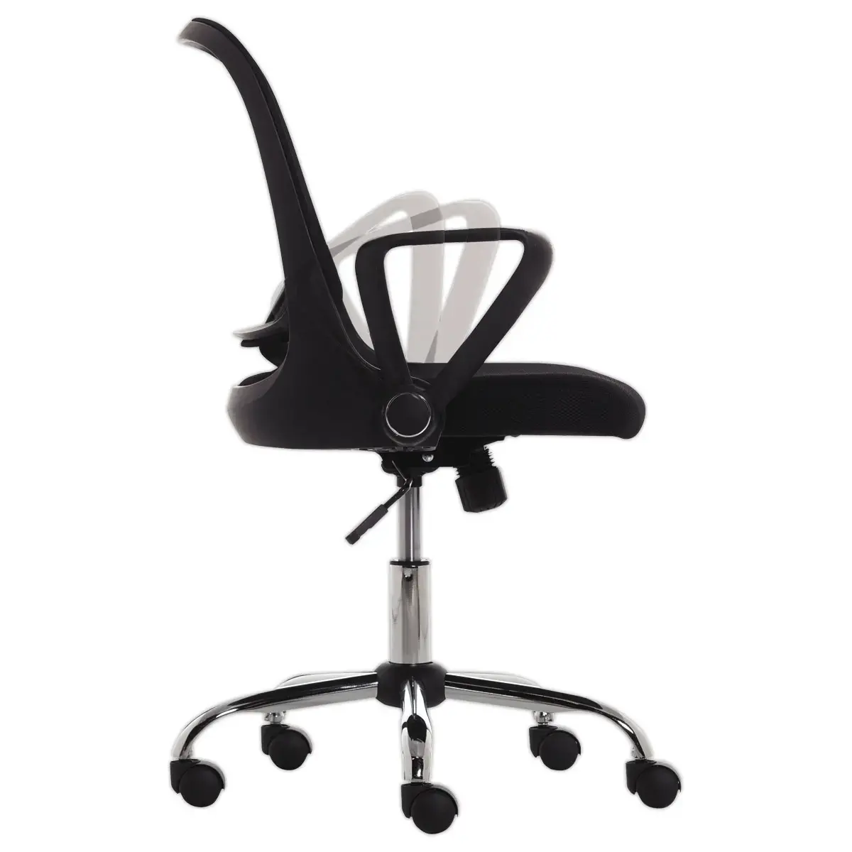 Si&egrave;ge de bureau &agrave; m&eacute;canisme basculant centr&eacute; Try - Noir 