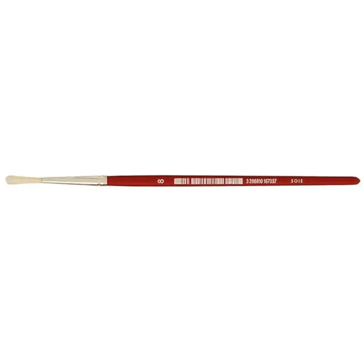 Brosse ronde n&deg;8 - OZ - en soie - peinture acrylique et &agrave; l'huile 