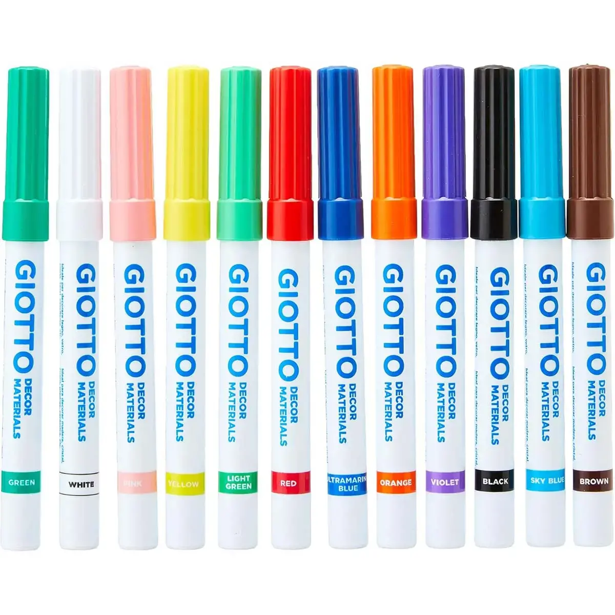 Feutre GIOTTO pour décor à base d'eau multisupport - coloris assortis - lot de 48