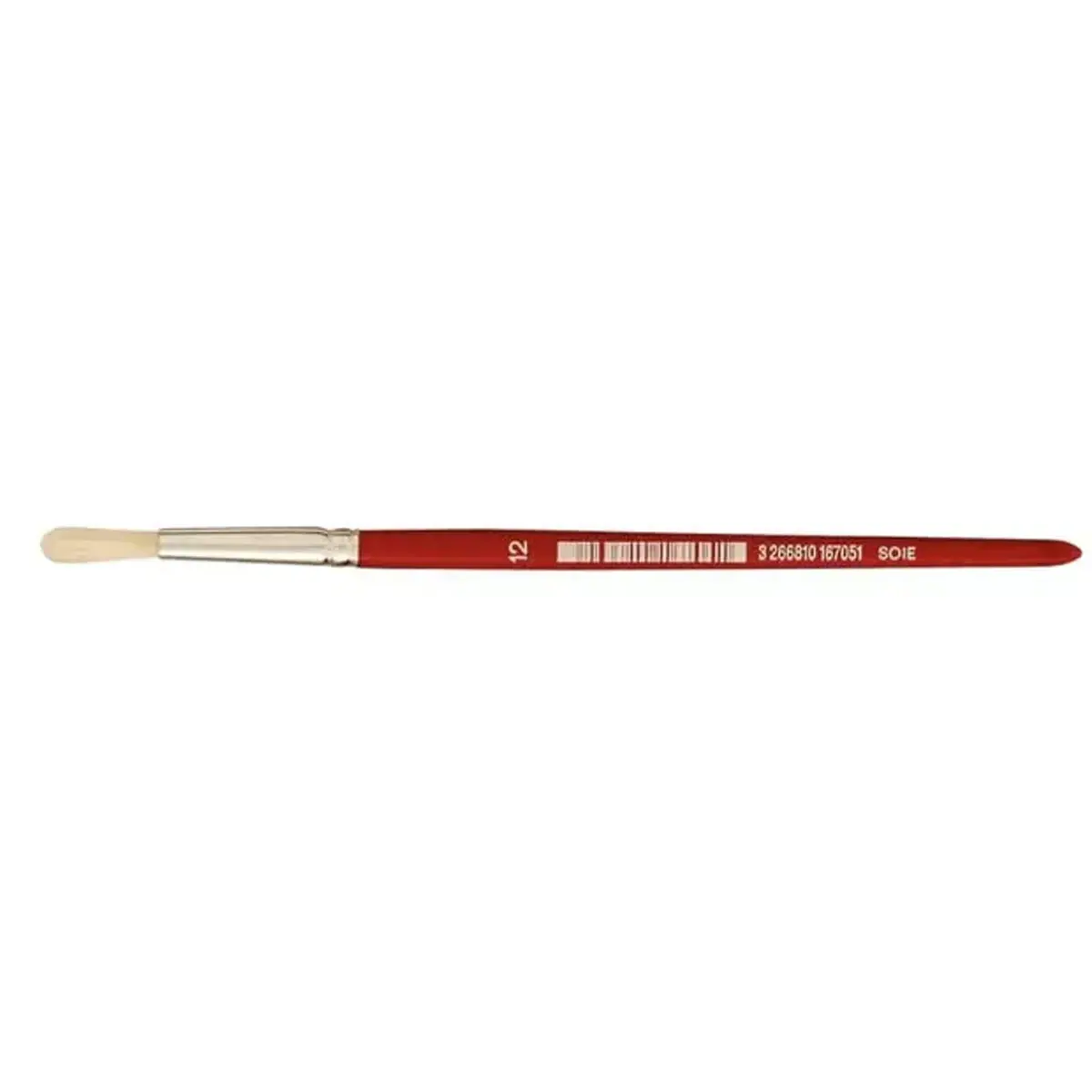 Brosse ronde n°12 - OZ - en soie - peinture acrylique et à l'huile