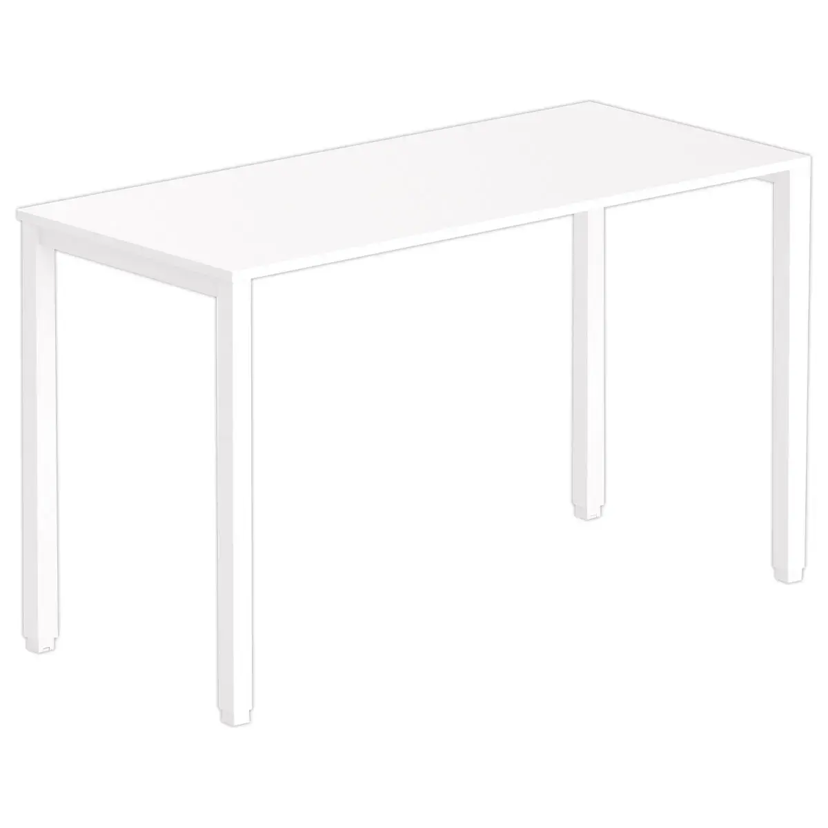 Table haute rectangulaire 180 x 80 blanc/blanc