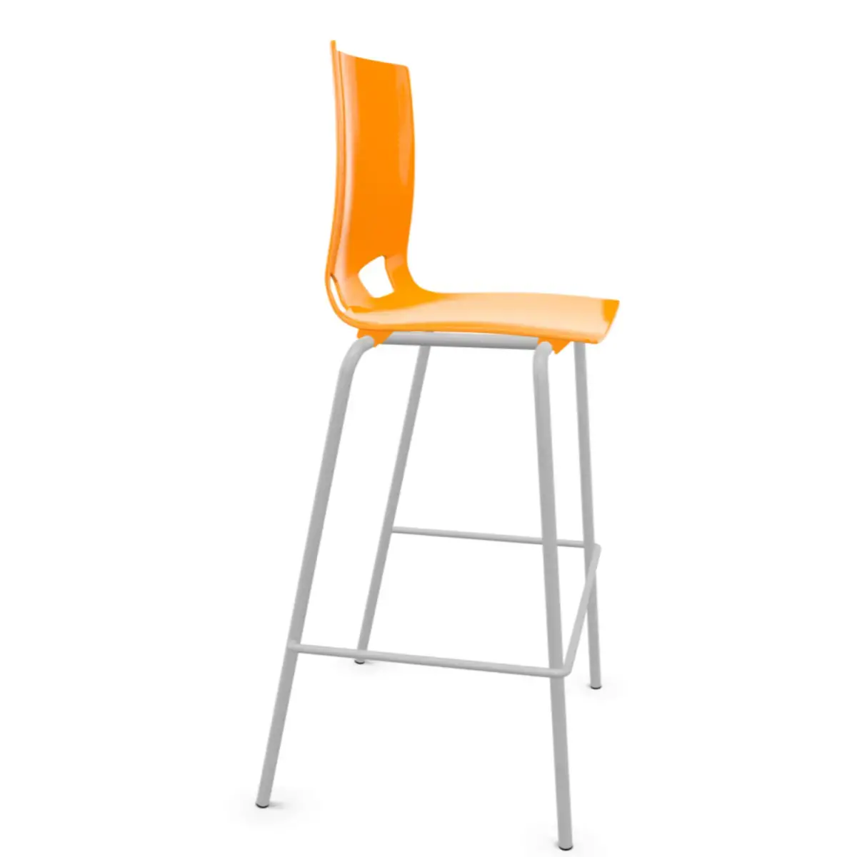 Tabouret haut FONDO HOCKER polypropyl&egrave;ne orange 