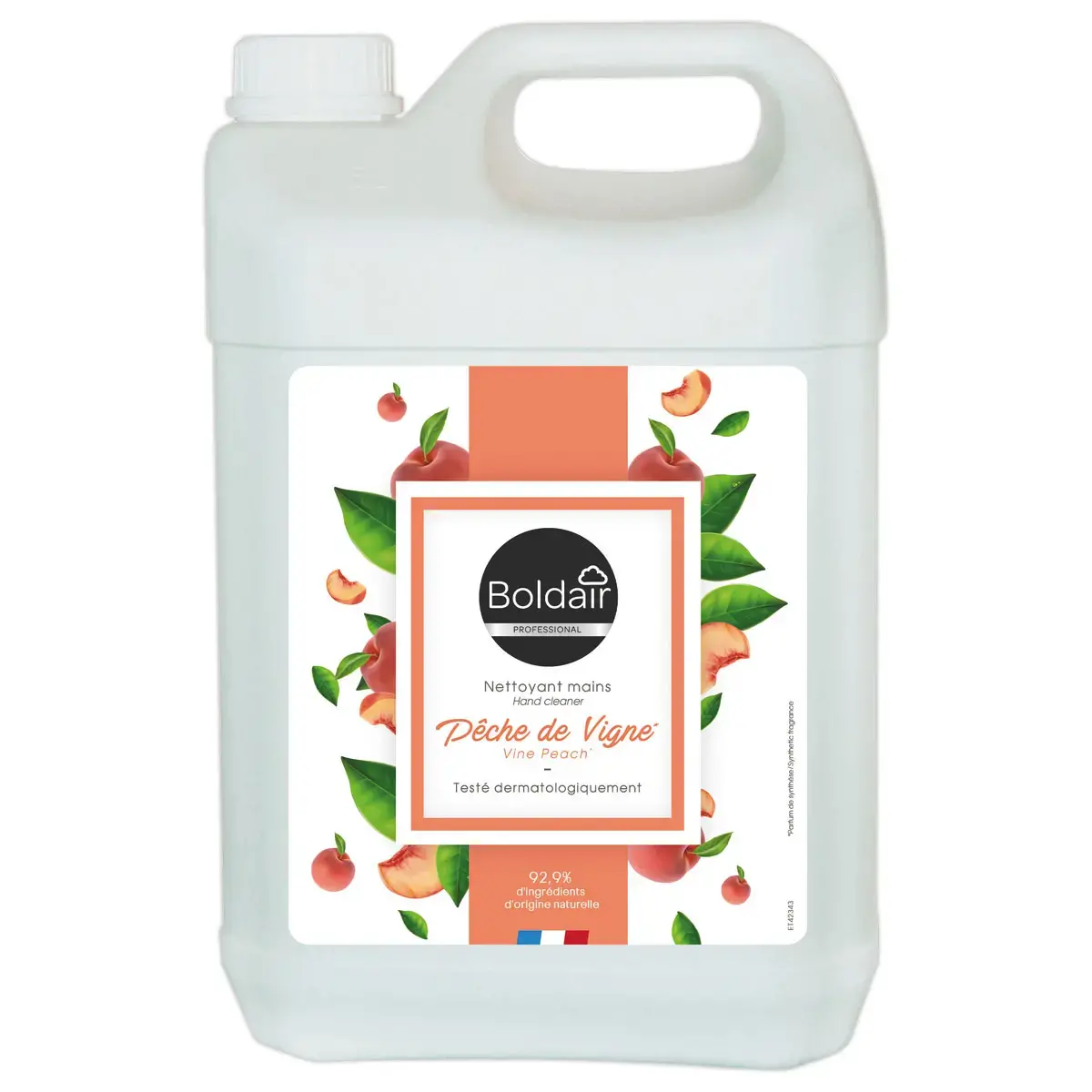 Bidon de 5 litres de savon liquide - Senteur pêche - Boldair