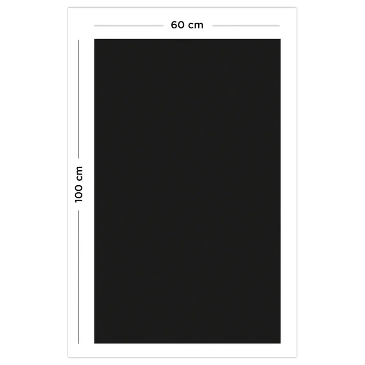 Revêtement mural magnétique adhésif Ferplex - 2m x 60cm - noir