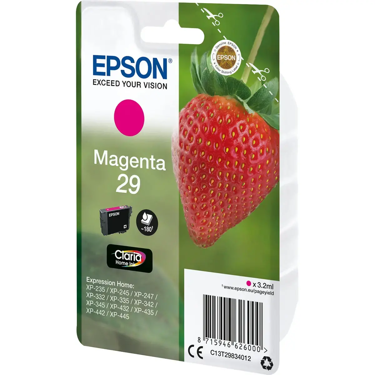 Cartouche Epson 29 MAG "Fraise"