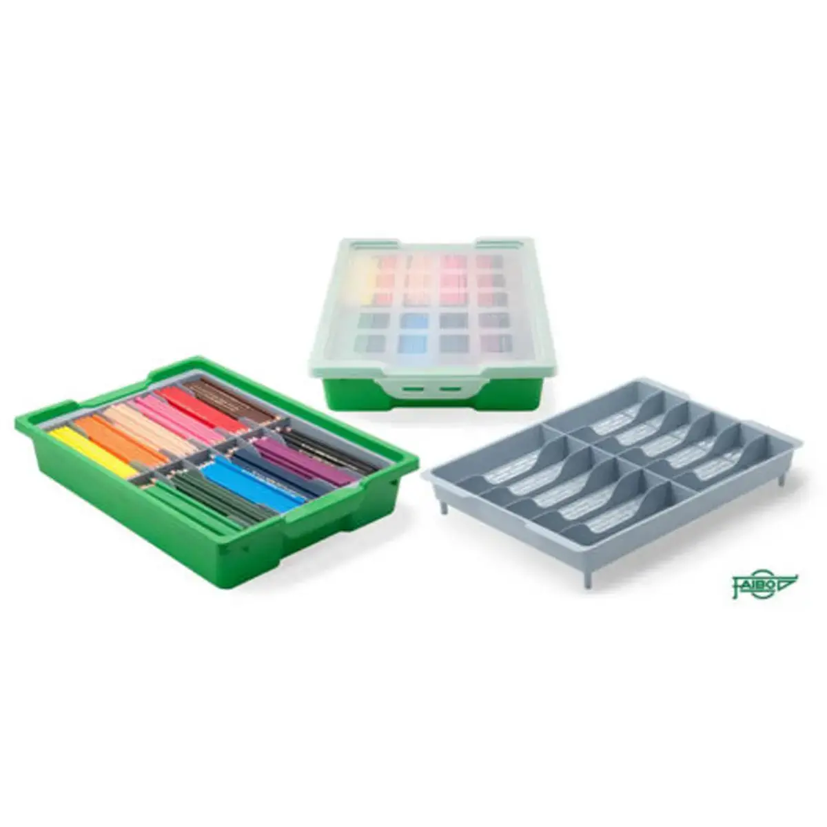 Boîte de rangement Fapi - 12 compartiments - avec couvercle et class pack