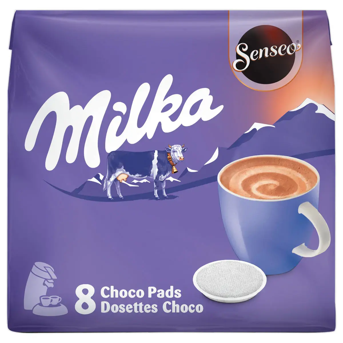 8 Dosettes de café Senseo® Milka x8