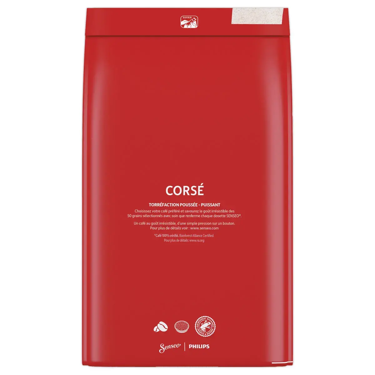 54 Dosettes de caf&eacute; Cors&eacute; - Intensit&eacute; 8 - Senseo 
