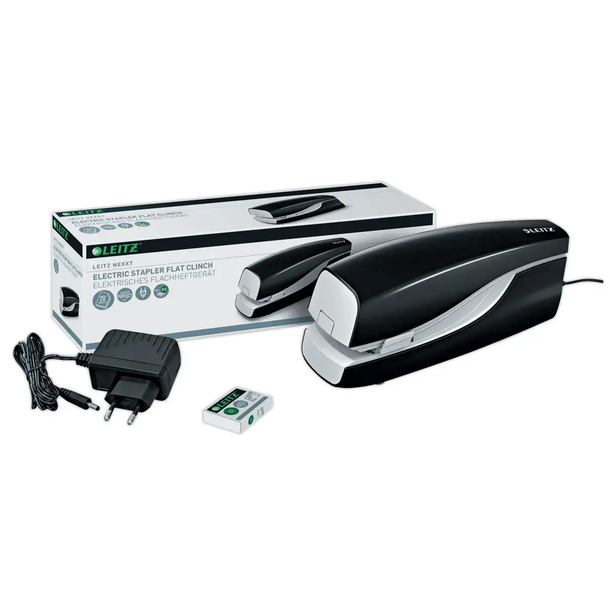 Agrafeuse &eacute;lectrique NeXXt filaire - 20 feuilles - Noir - LEITZ 