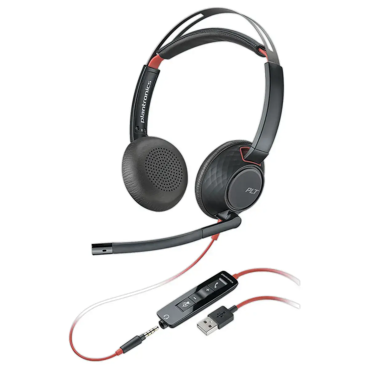 Casque filaire Poly Blackwire 5220 - USB-A/C - HP