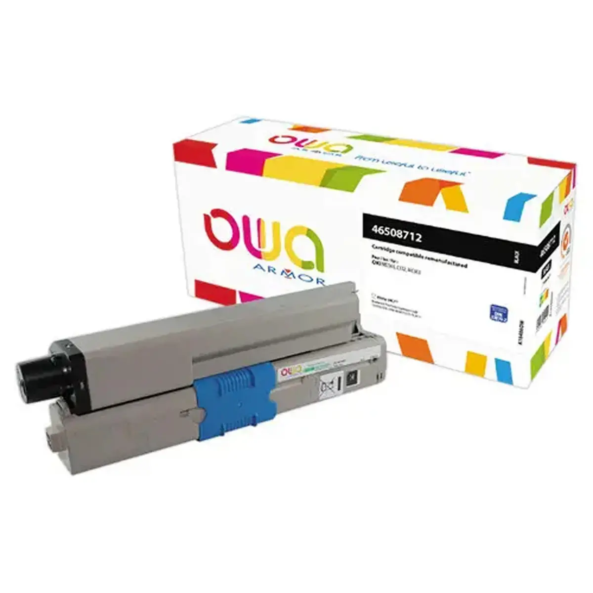 Toner &eacute;q. OKI 46508712 - Haute capacit&eacute; - Noir - OWA 