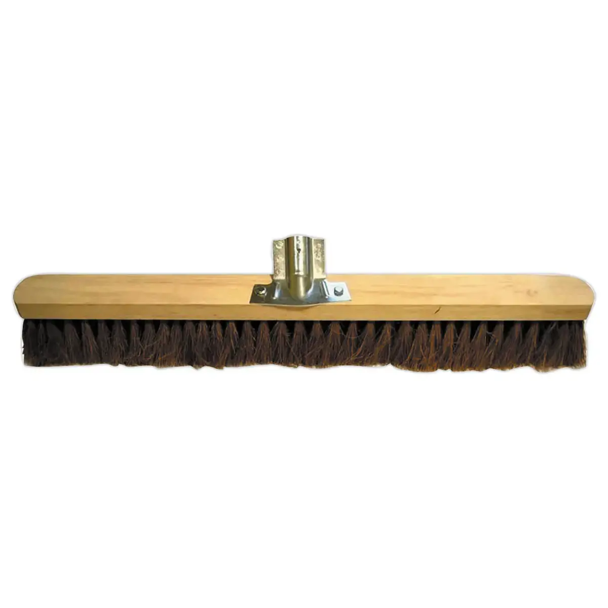 Brosse  balai en coco avec douille en fer - Pour manche 28 mm - 80 cm 