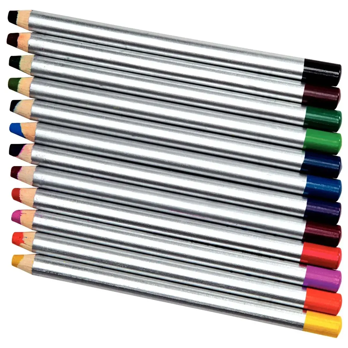 Crayon de couleur gros module O'COLOR- mine 8mm - coloris assortis - lot de 12 