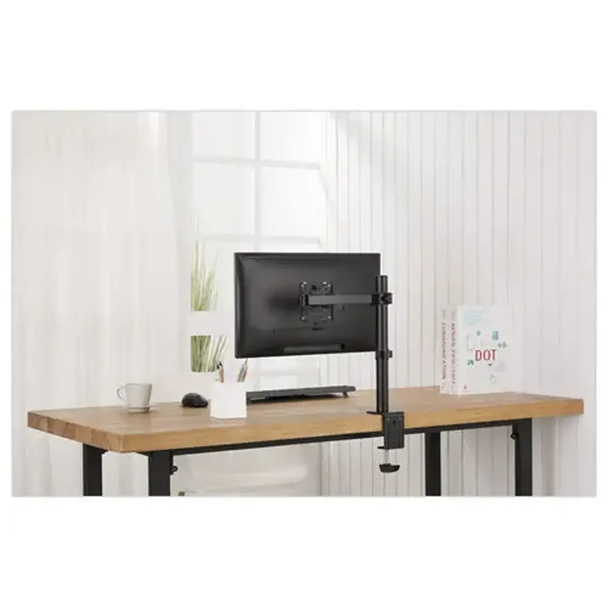 Bras porte-écran simple Ergo Line Noir