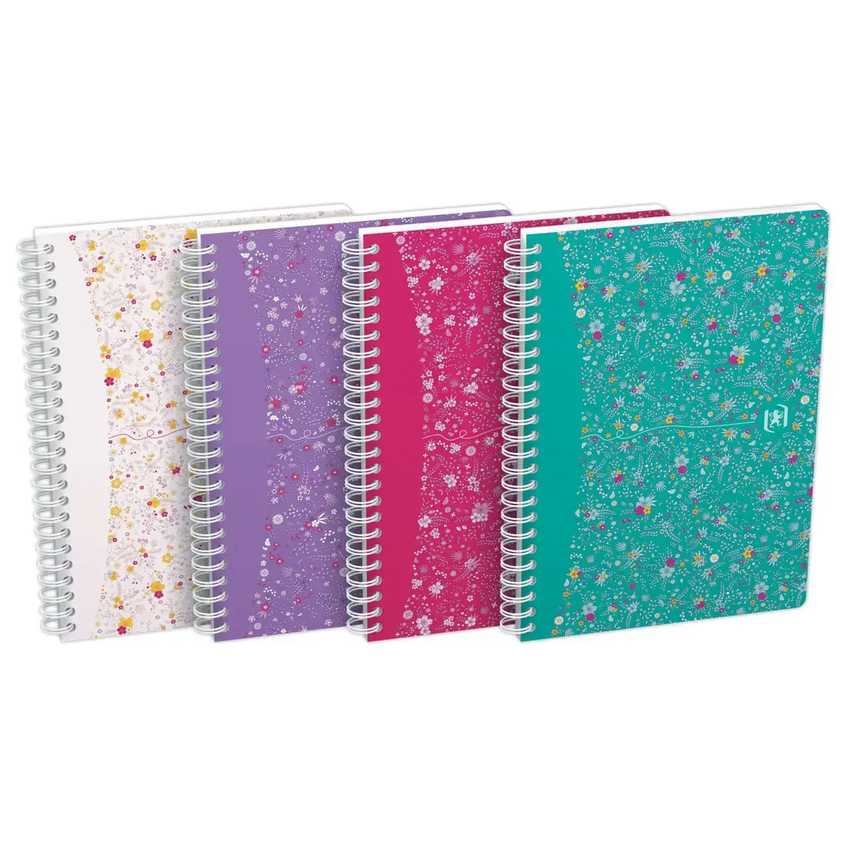 Cahier Flowers 14,8 x 21 cm - 5x5margé -120 pages - OXFORD