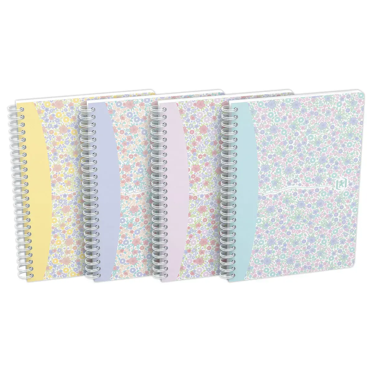 Cahier Flowers 14,8 x 21 cm - 5x5margé -120 pages - OXFORD