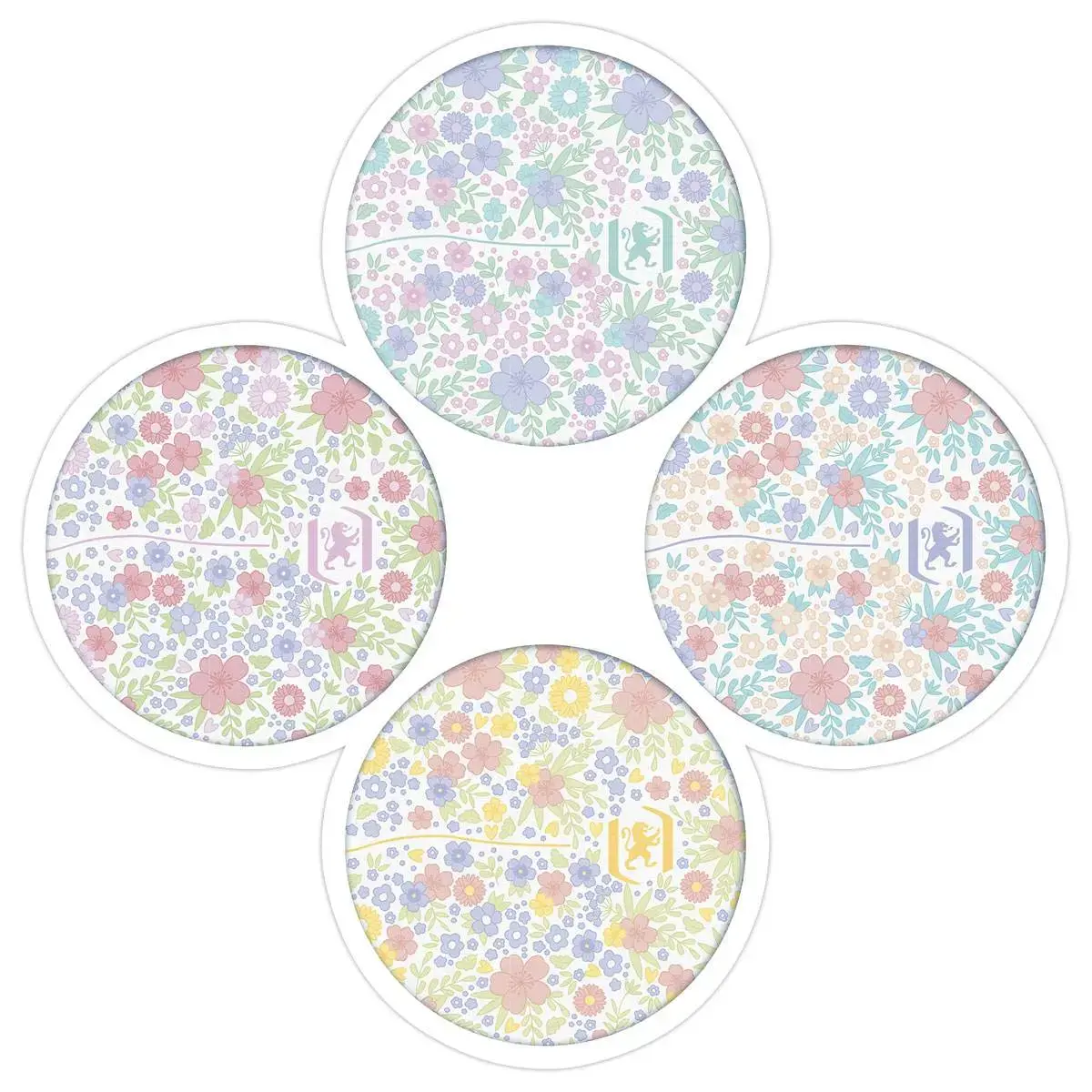 Cahier spirale Flowers - A5 - Lign&eacute; 7mm - 120 pages - Oxford 