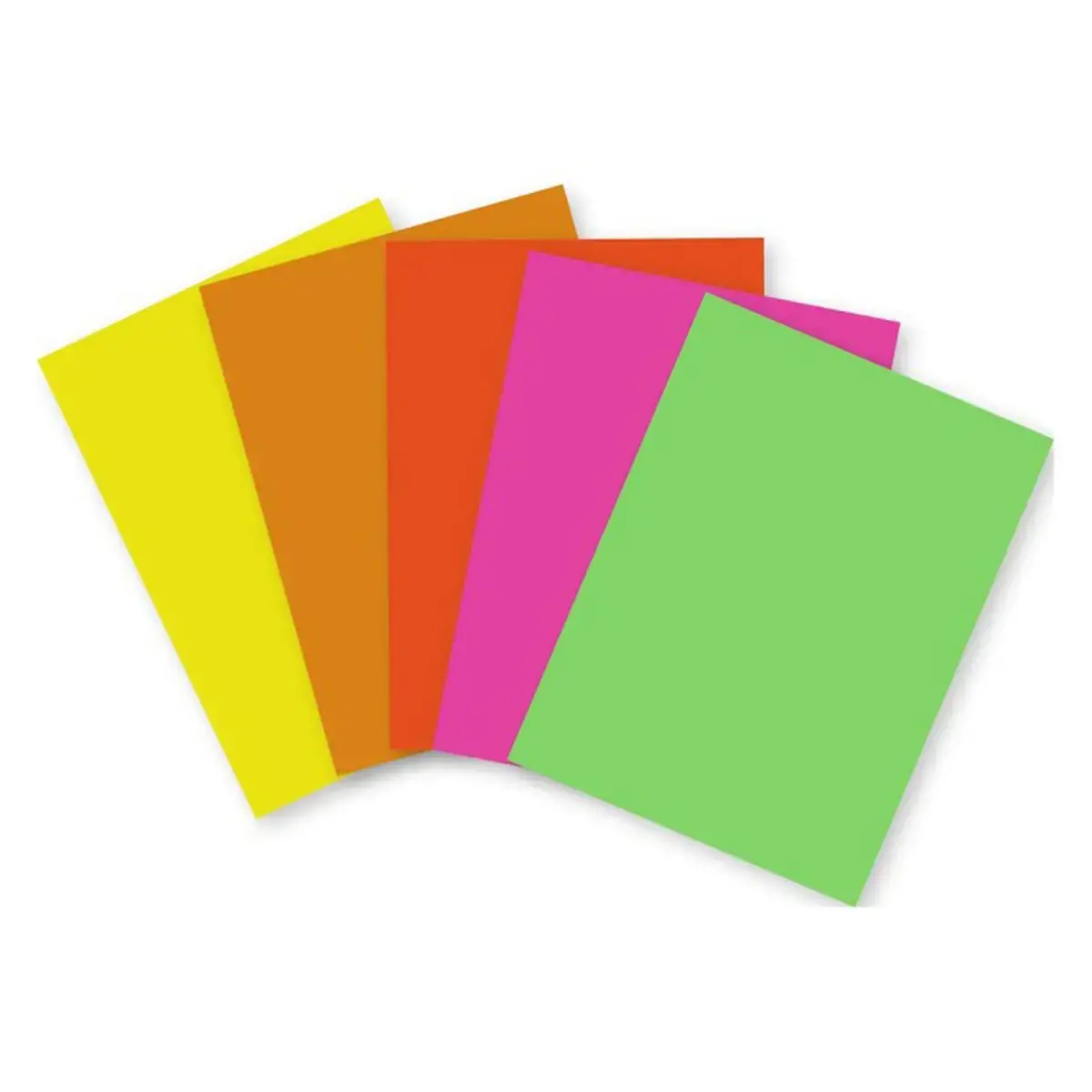 10 Feuilles de papier - 60 x 80 cm - 90g - Coloris fluos - Clairefontaine