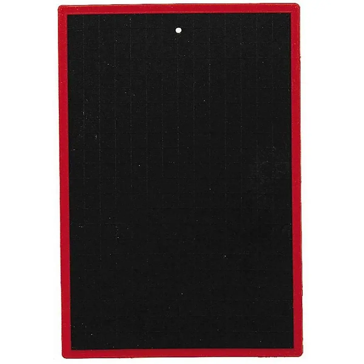 Ardoise naturelle - WONDAY - 1 face unie - 1 face 5x5 - bordure en plastique - 17x25 cm