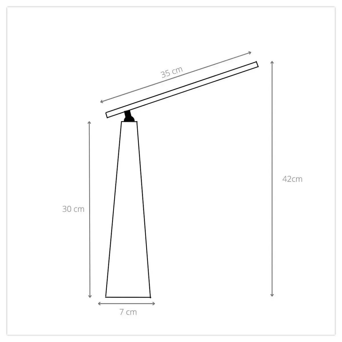 Lampe Led sans fil transportable interrupteur tactile - Blanc 