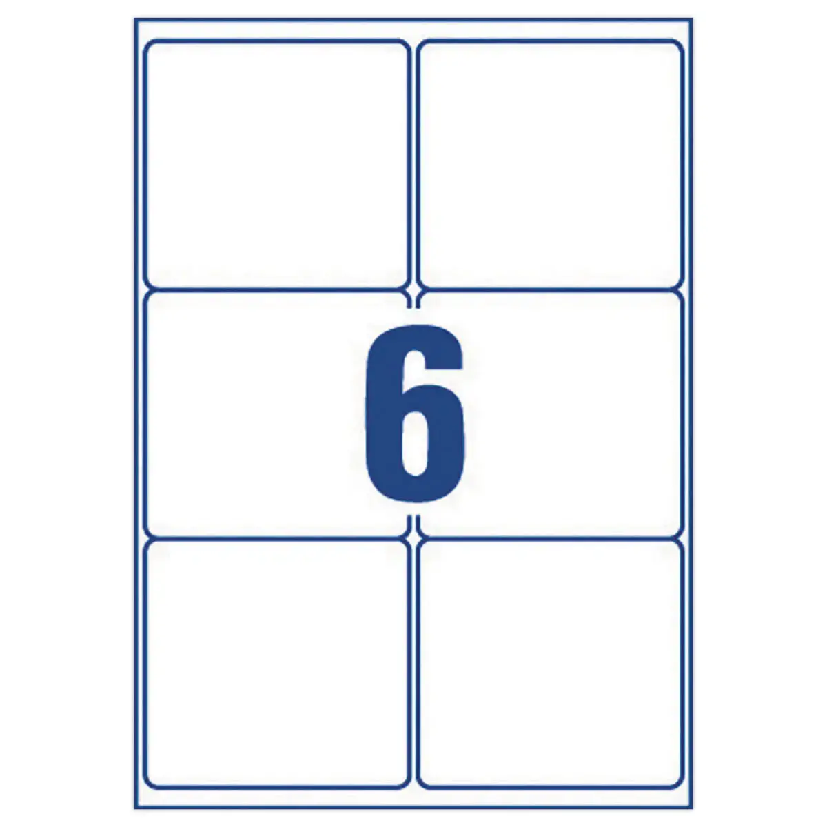 100 Planches d'&eacute;tiquettes 99,1x93,1 mm 600&eacute;tiq/bo&icirc;te 