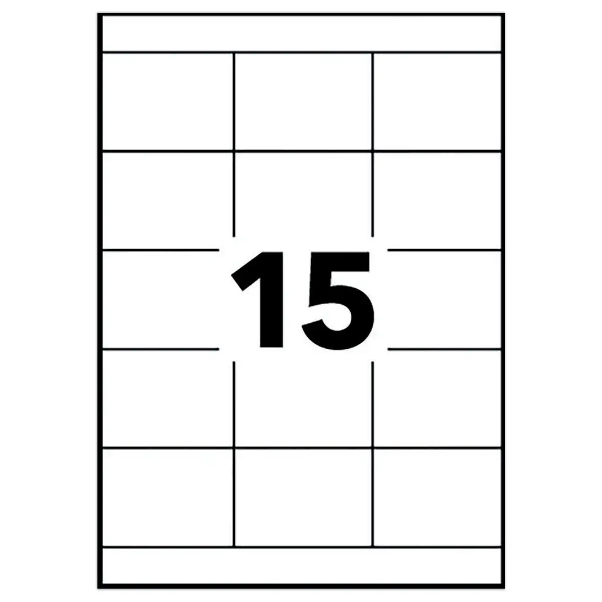 100 Planches d'étiquettes 70x50,8 mm 1500étiq/boîte