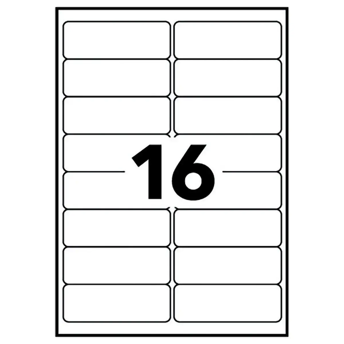 15 Planches d'étiquettes 99,1x33,9 mm 240étiq/boîte
