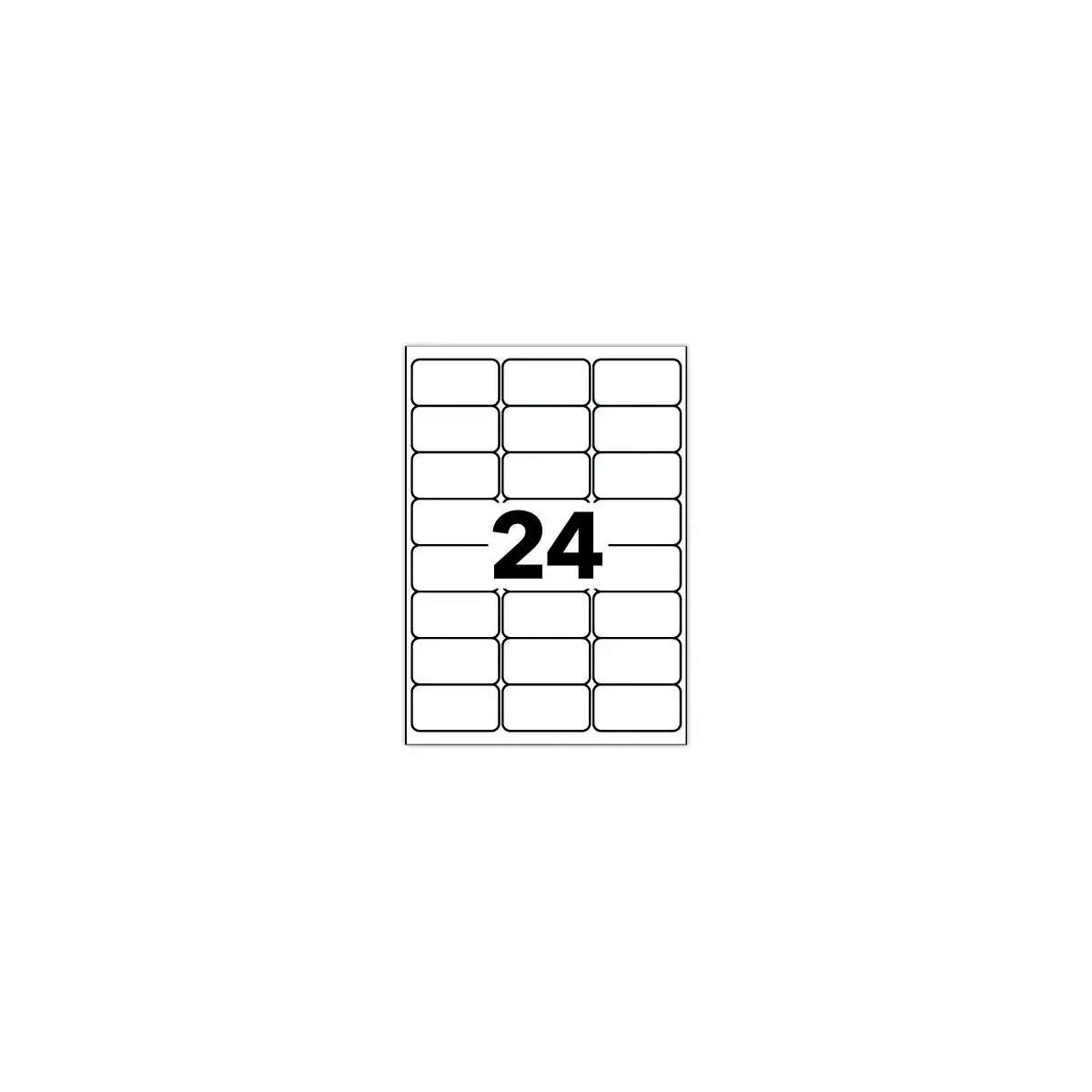 15 Planches d'étiquettes 63,5x33,9 mm - AVERY