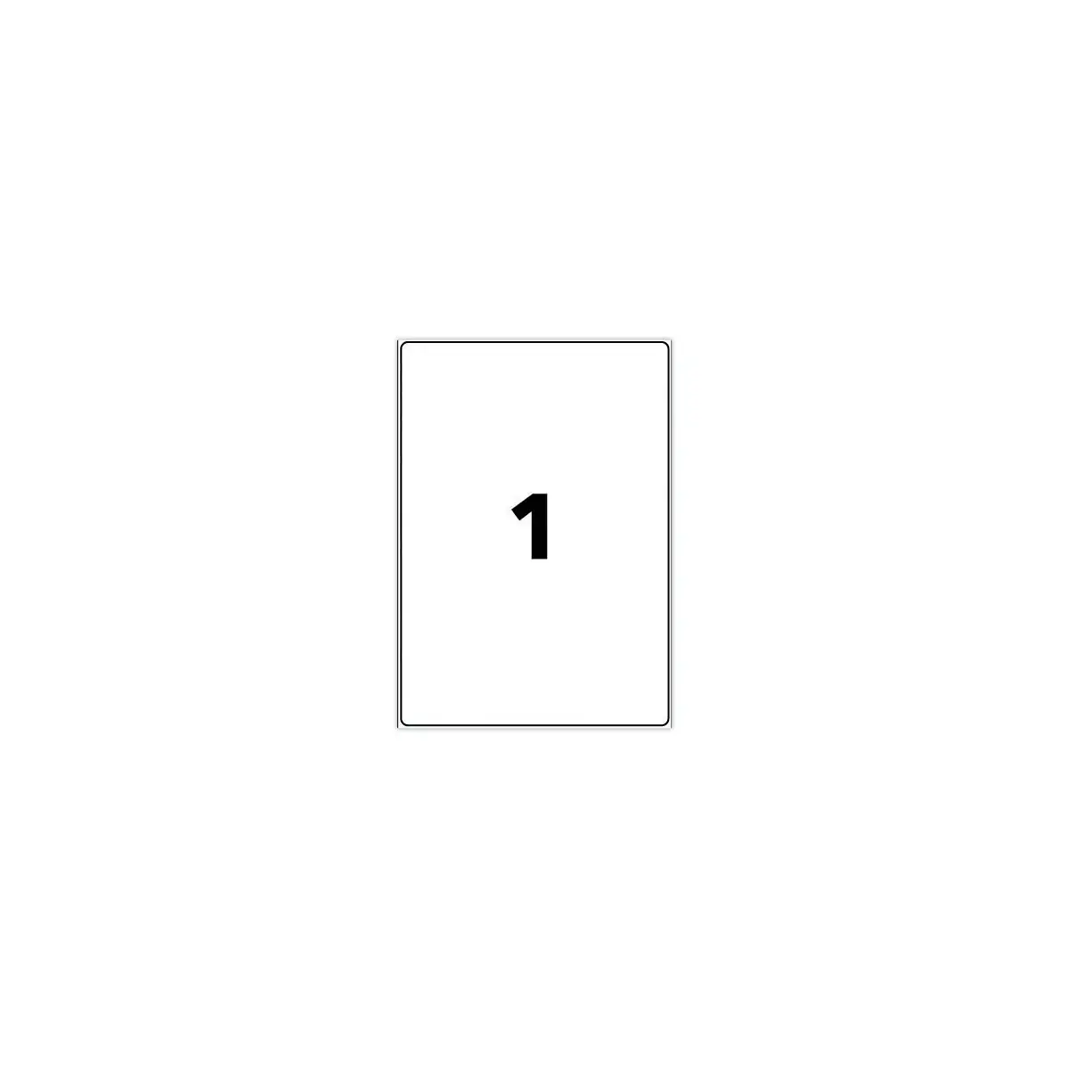 15 Planches d'étiquettes 199,6x289,1 mm 15étiq/boîte