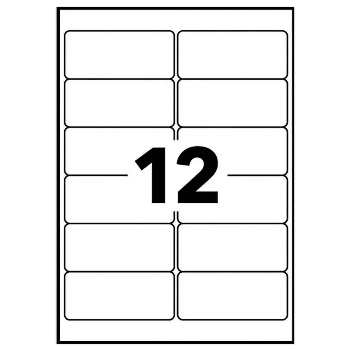 10 Planches d'&eacute;tiquettes 99,1x42,3 mm 120&eacute;tiq/bo&icirc;te 