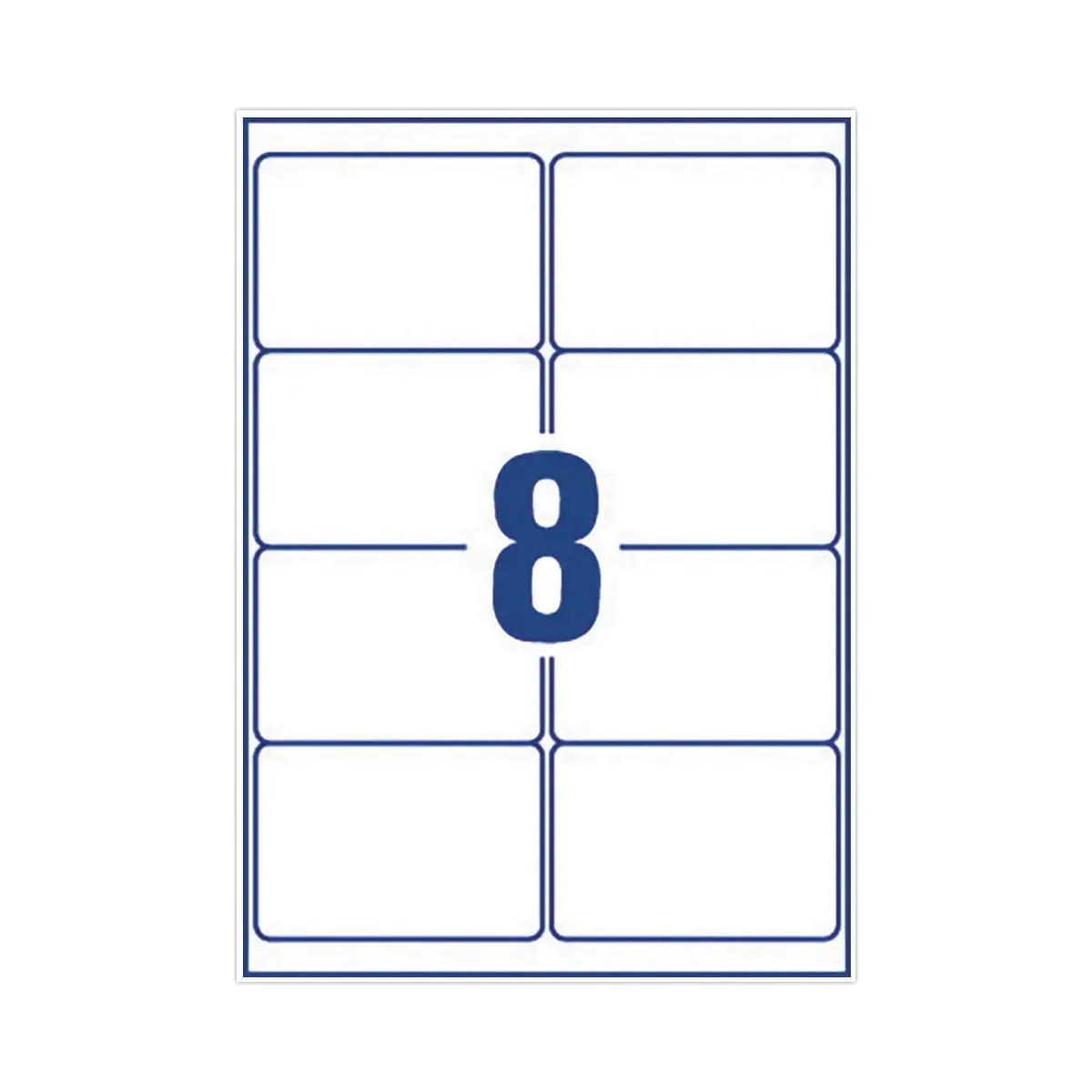 10 Planches d'&eacute;tiquettes 99,1x67,7 mm 80&eacute;tiq/bo&icirc;te 