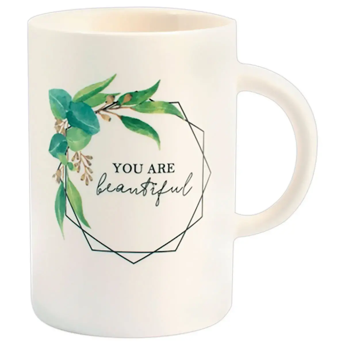 6 Mugs Botanique de 40 cl en porcelaine