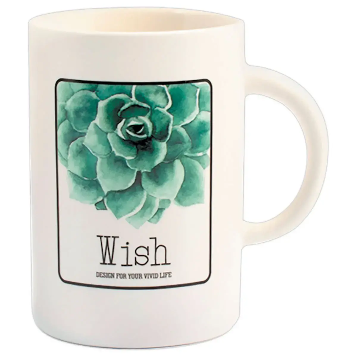 6 Mugs Botanique de 40 cl en porcelaine