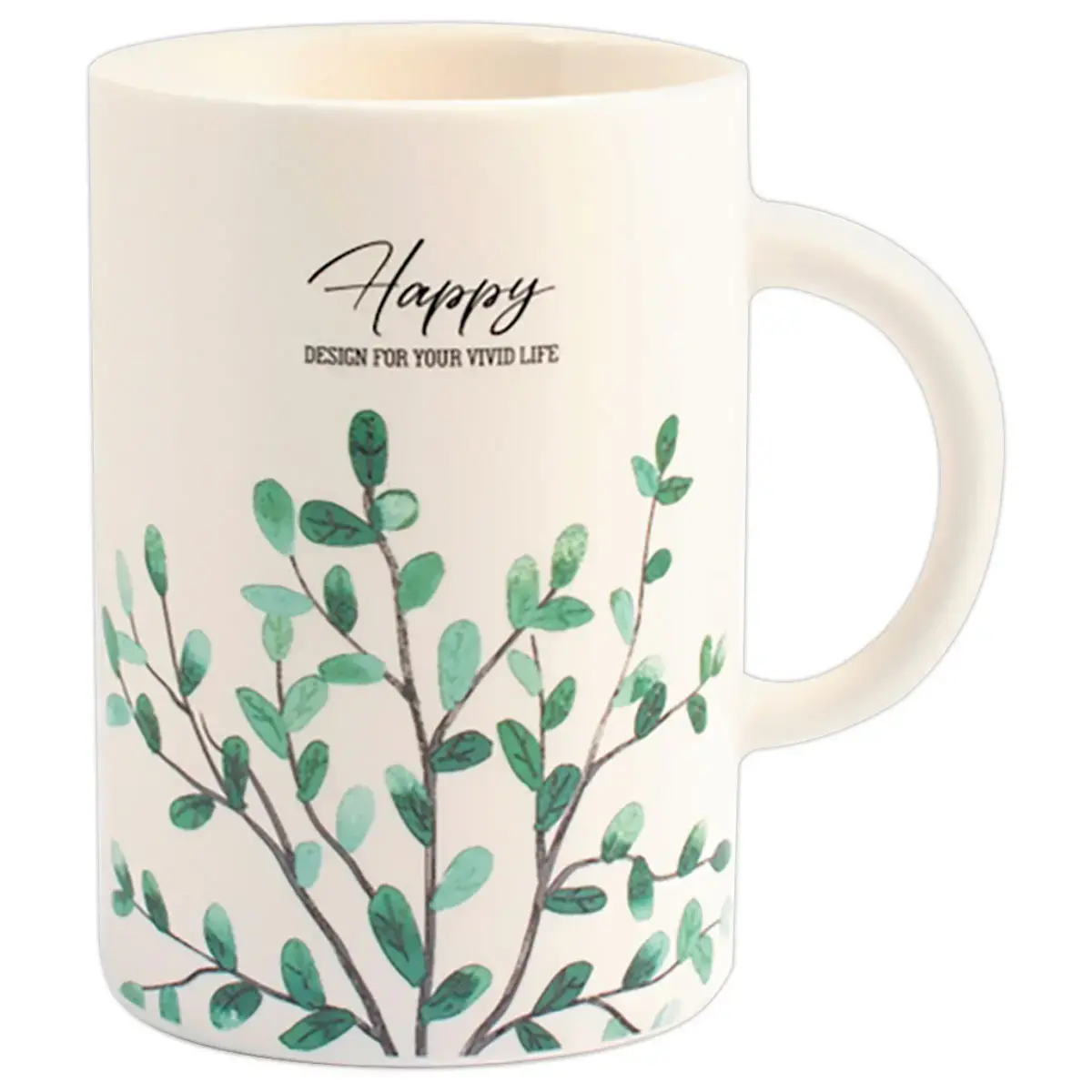 6 Mugs Botanique de 40 cl en porcelaine