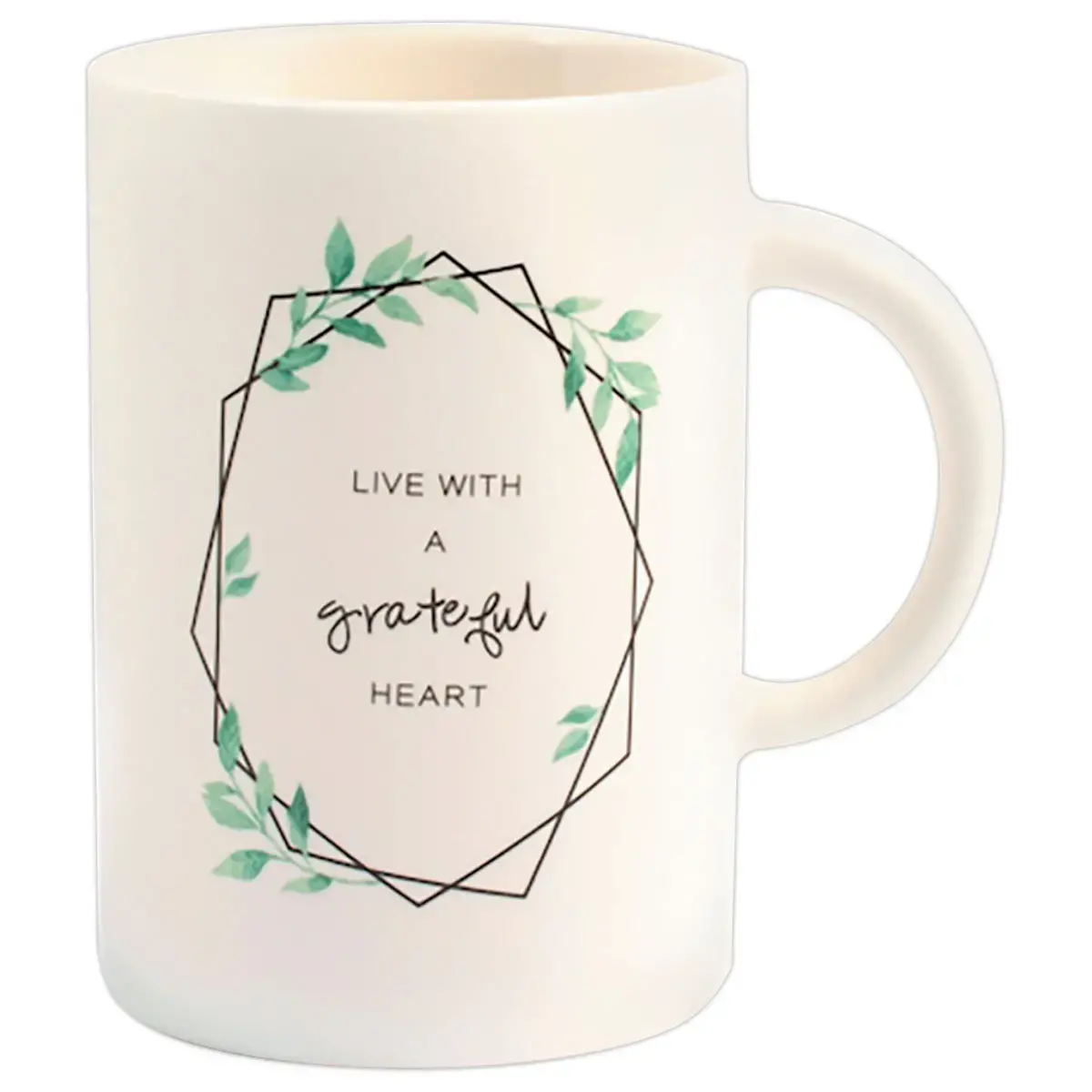 6 Mugs Botanique de 40 cl en porcelaine